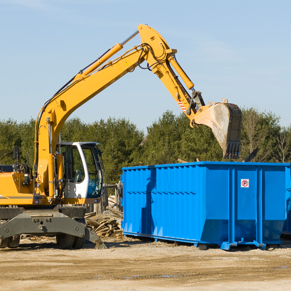 what size residential dumpster rentals are available in Dryden